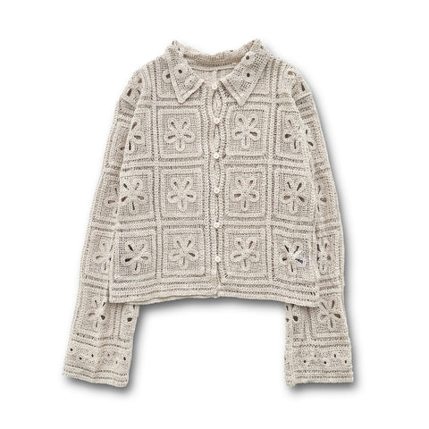 【SAMPLE】mesh cardigan / ivory