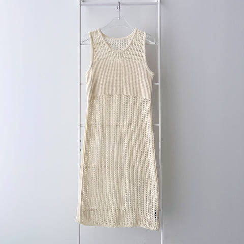 【SAMPLE】mesh layered one piece / ivory