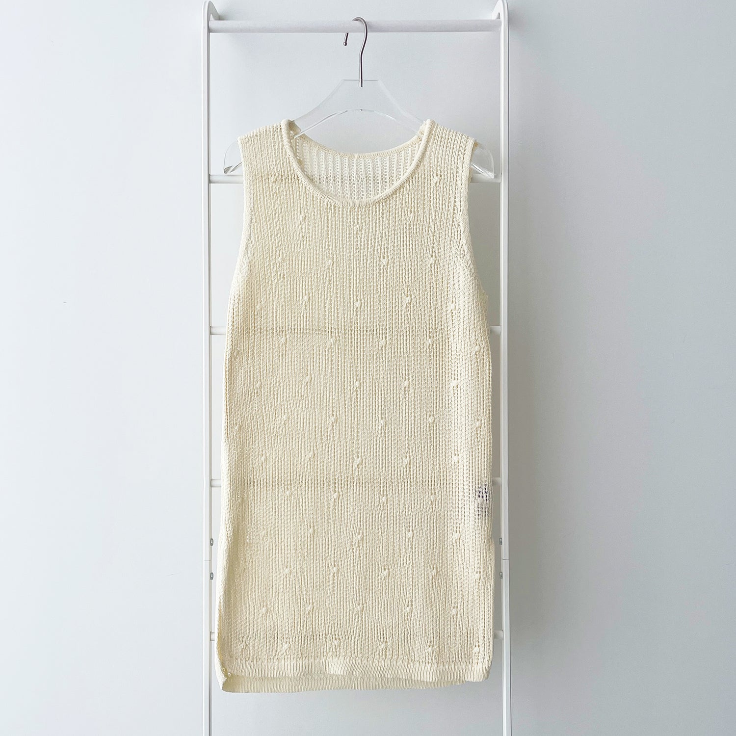 【SAMPLE】mesh layered tops / ivory