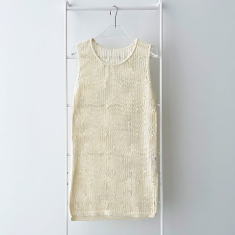 【SAMPLE】mesh layered tops / ivory