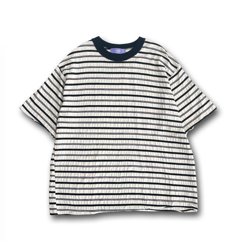 【SAMPLE】loose border tee / black