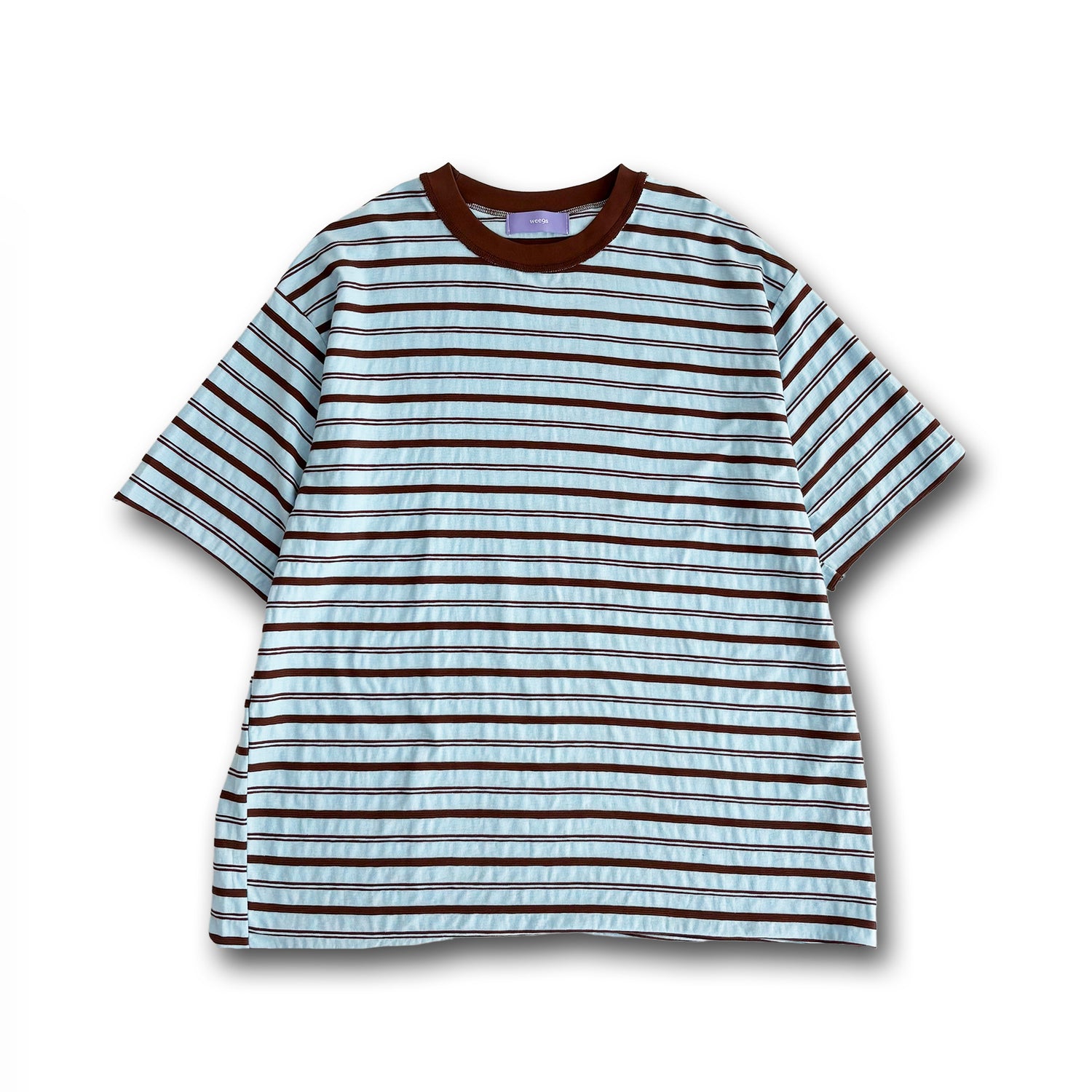 【SAMPLE】loose border tee / blue