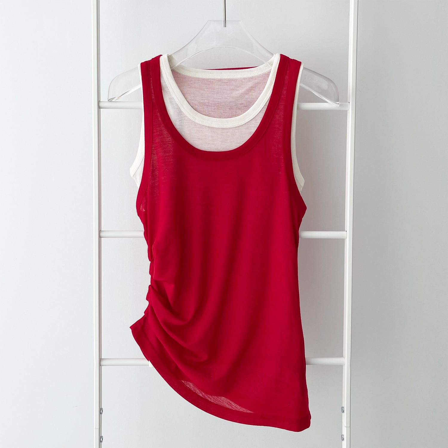 【SAMPLE】KASANE tank top / red