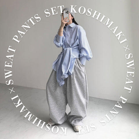【2点SET】KOSHIMAKI × SWEAT PANTS