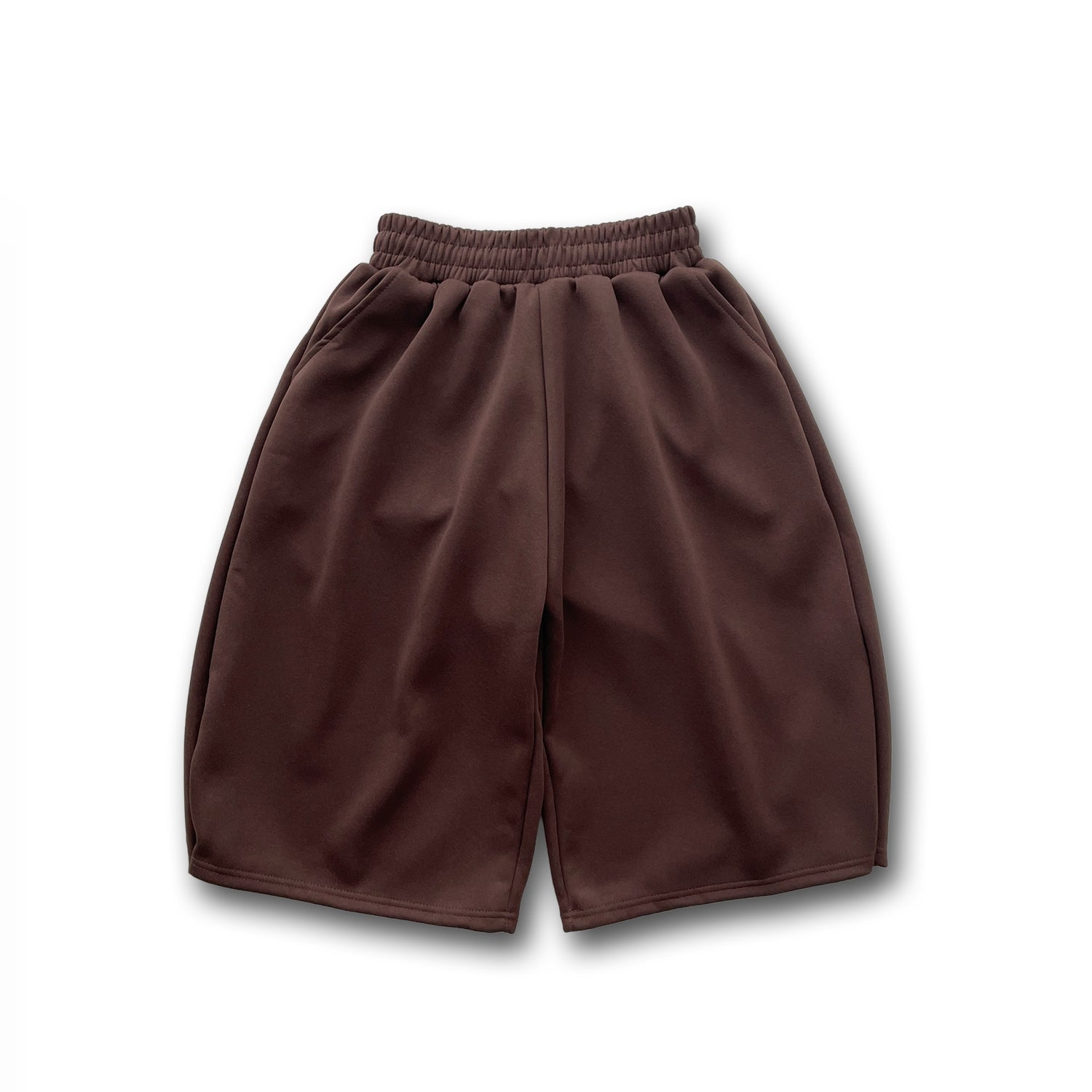 【選べるタイプ】super loose sweat half pants / brown