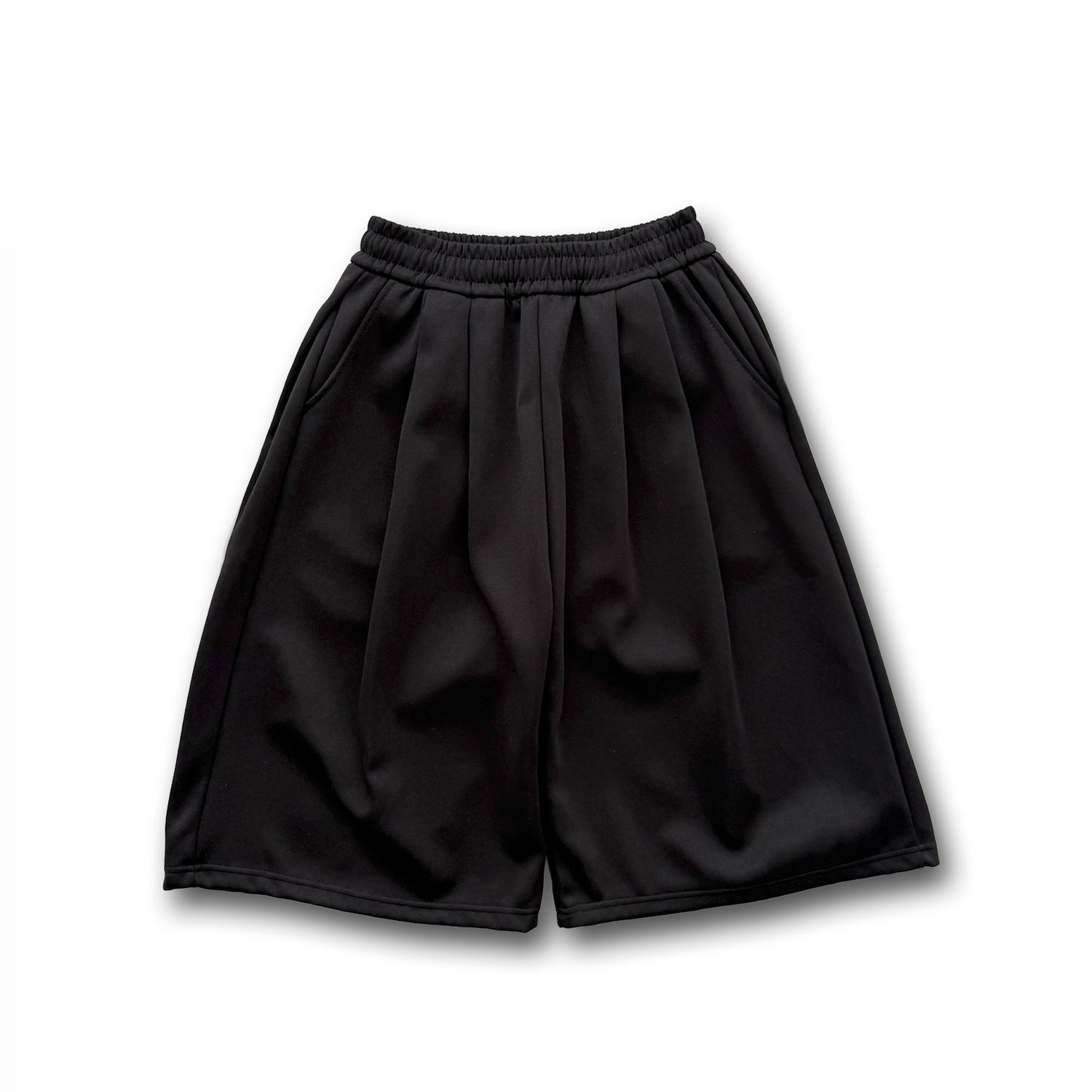 【選べるタイプ】super loose sweat half pants / black
