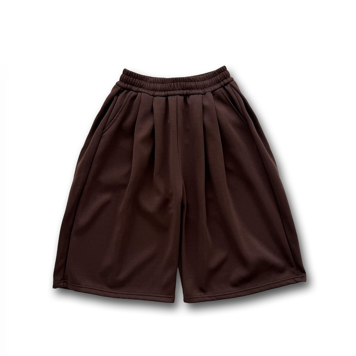 【選べるタイプ】super loose sweat half pants / brown