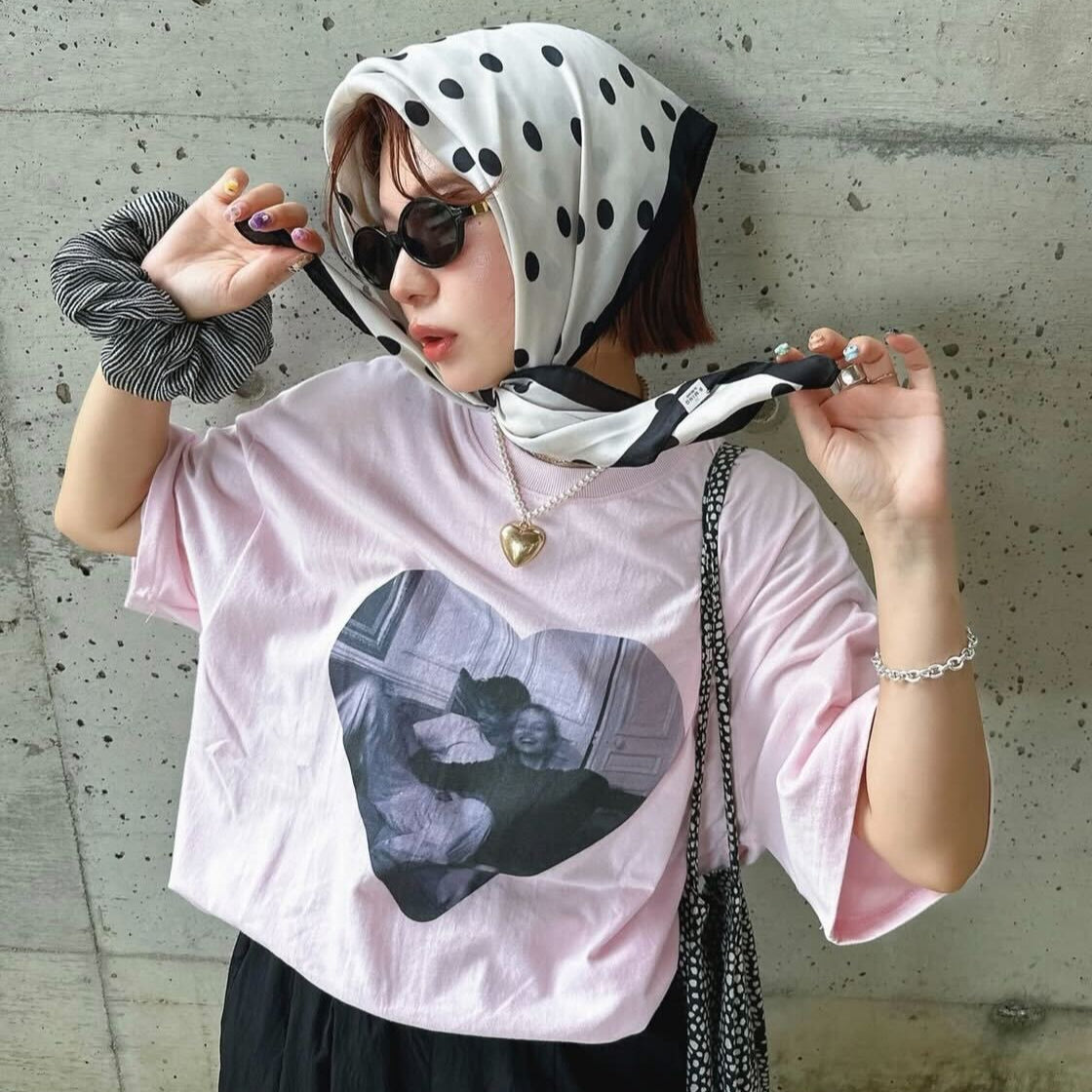 Couple chill tee / baby pink