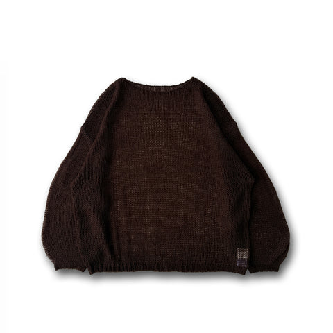 cinnamon mesh knit / brown