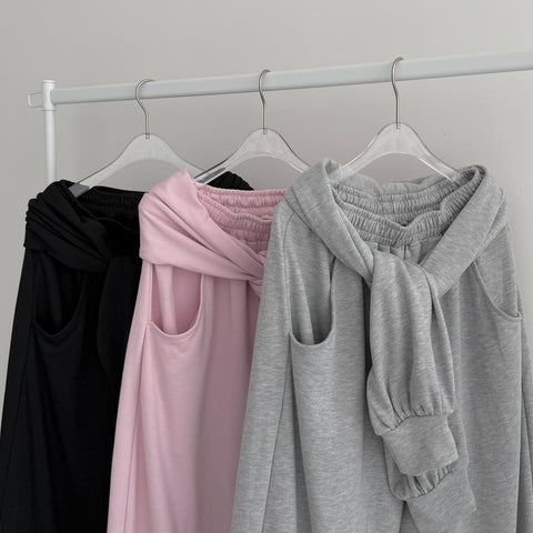 【2点SET】multi way sweat pants / gray