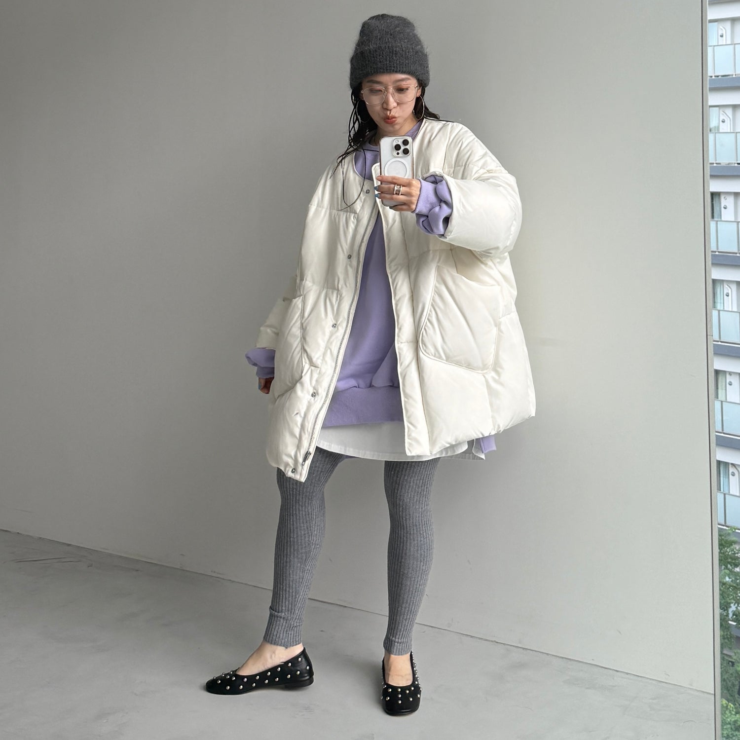 perfect silhouette NAKAWATA down / ivory