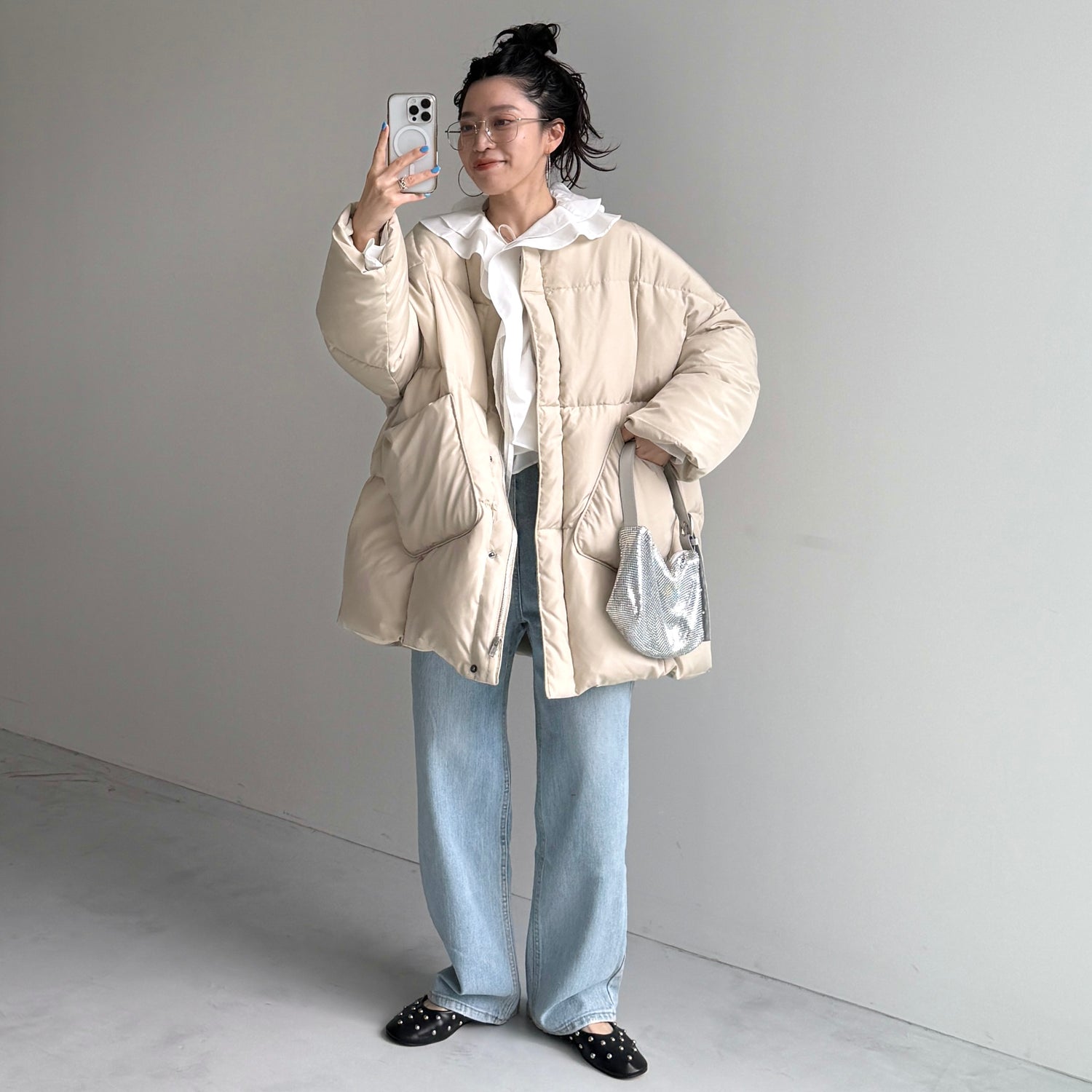 perfect silhouette NAKAWATA down / beige
