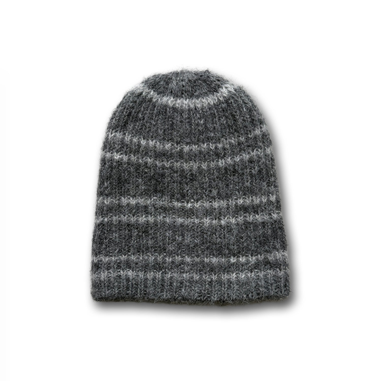 buddy stripe beanie / gray