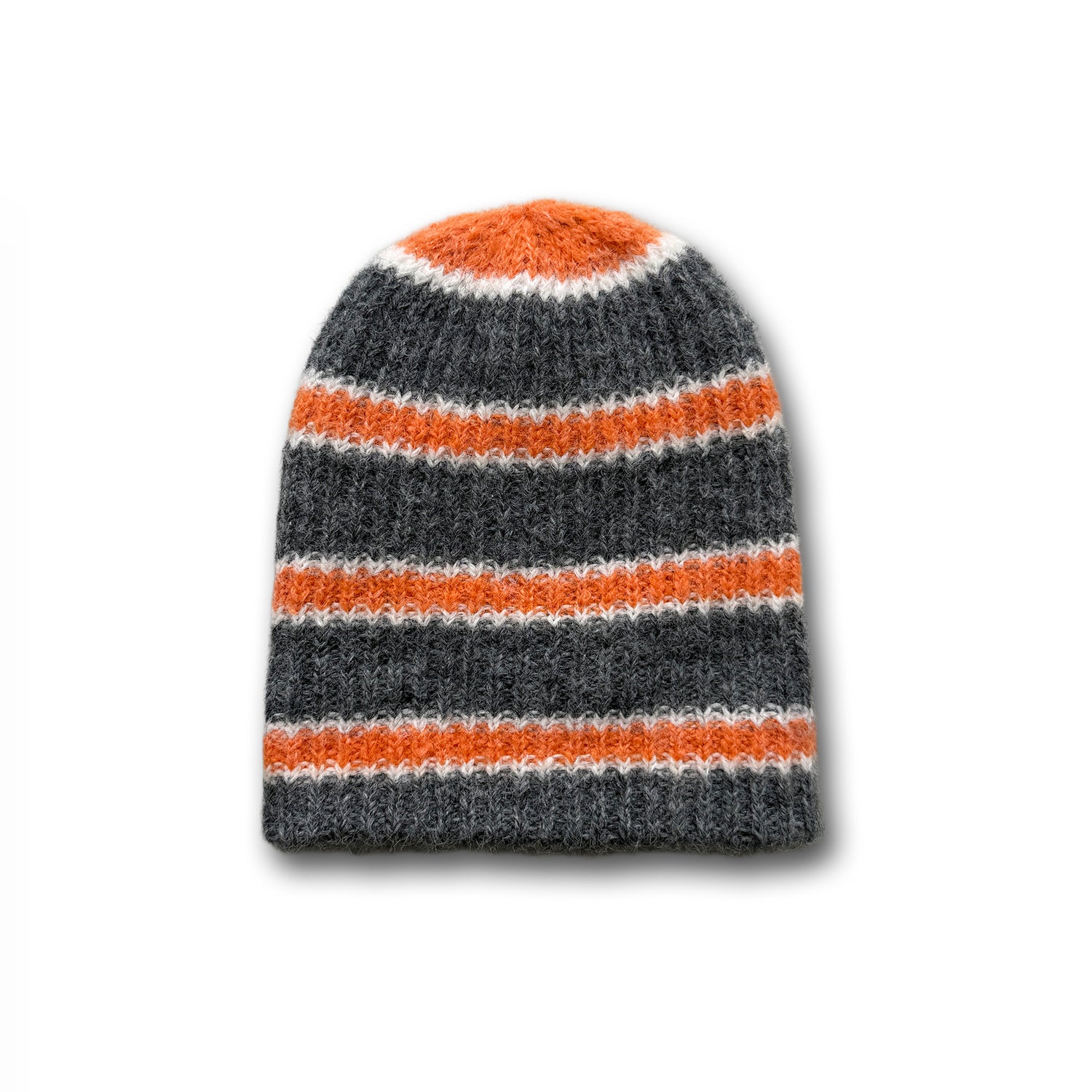 buddy stripe beanie / orange