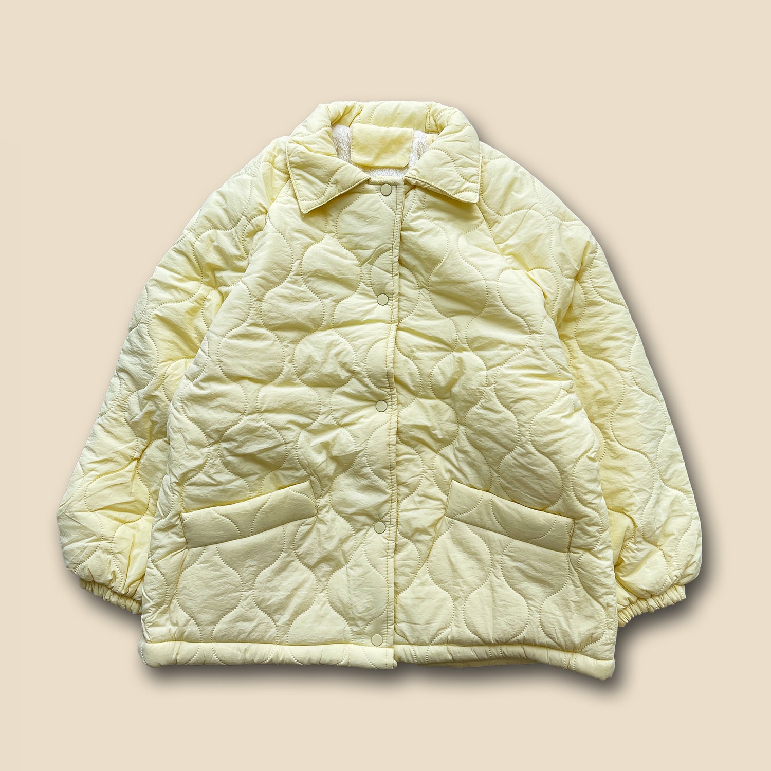 【SAMPLE】WATA AME quilting jacket / yellow