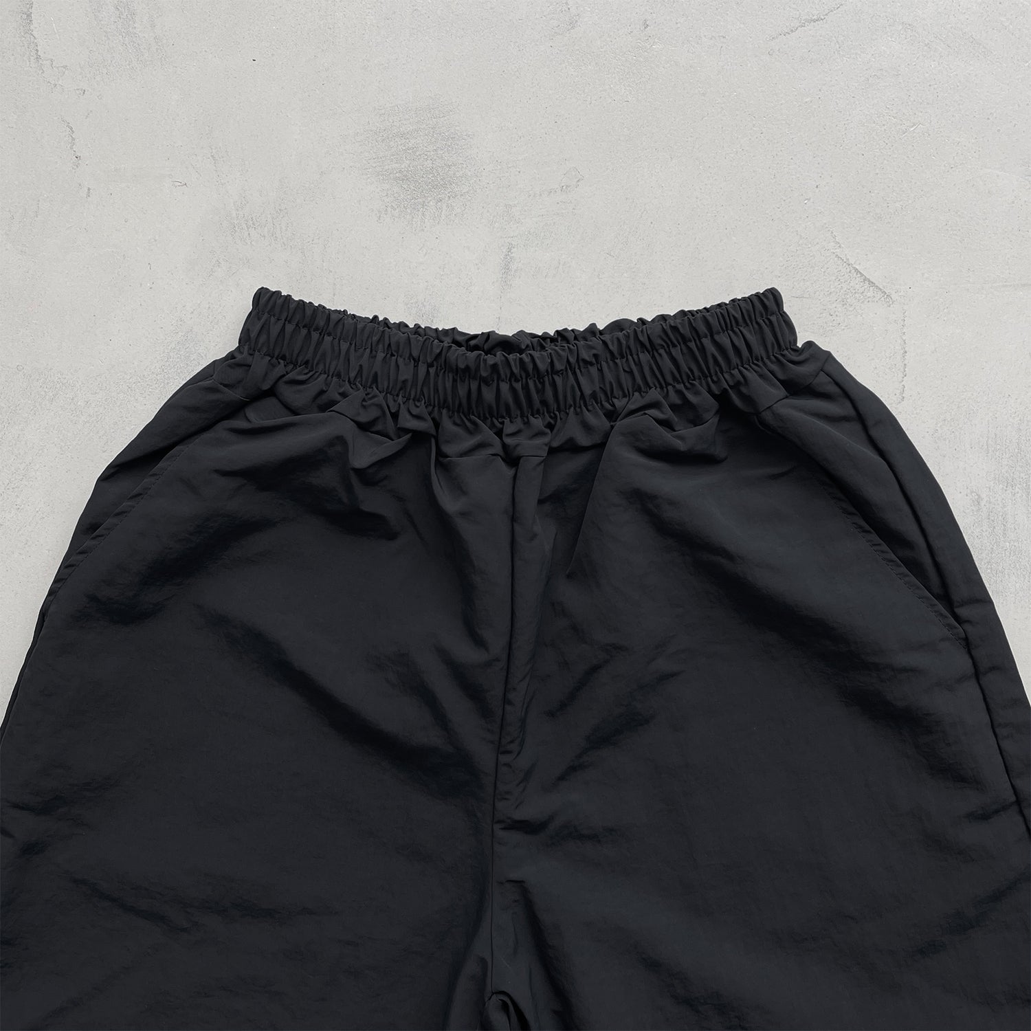【2点SET】half zip nylon set up / black