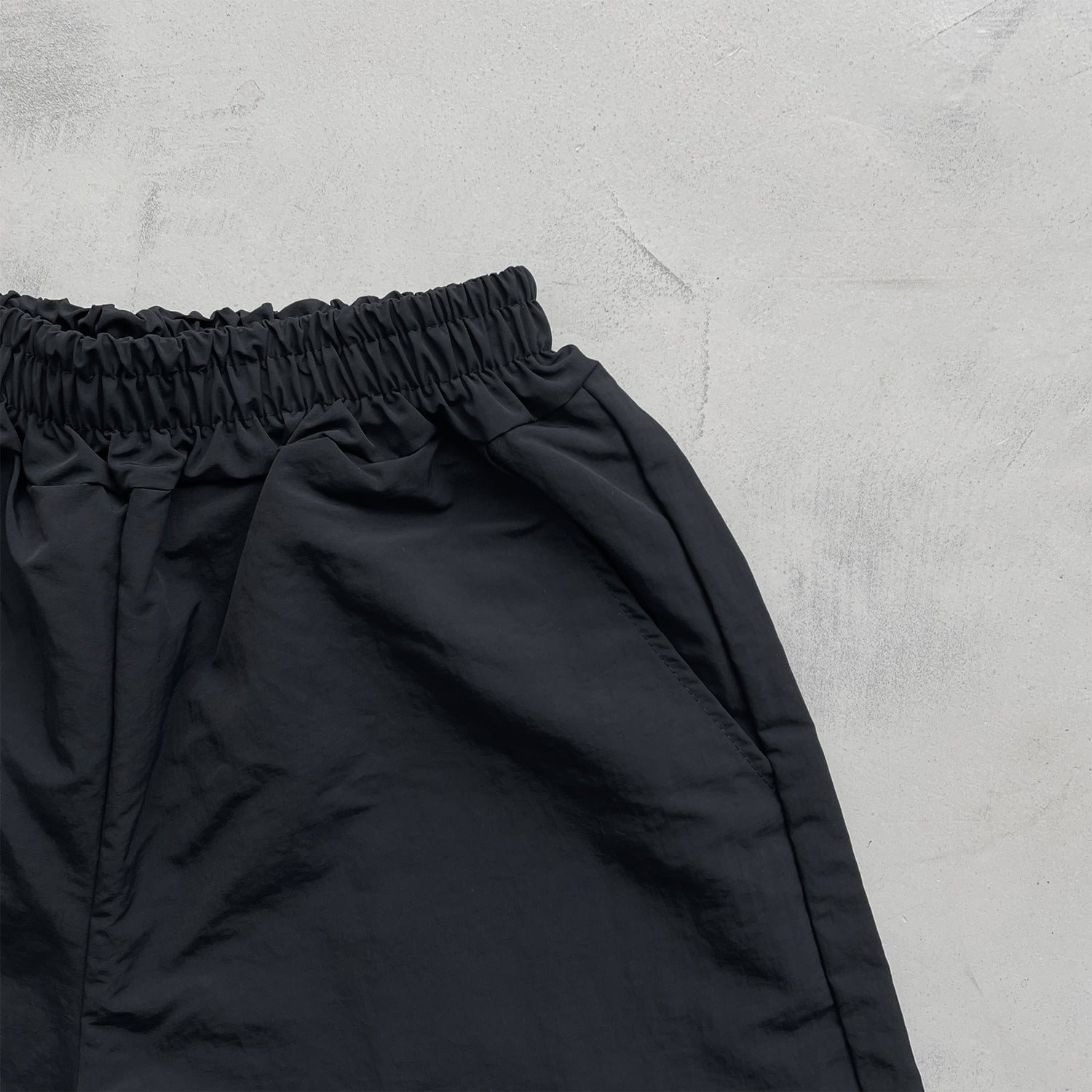 【2点SET】half zip nylon set up / black