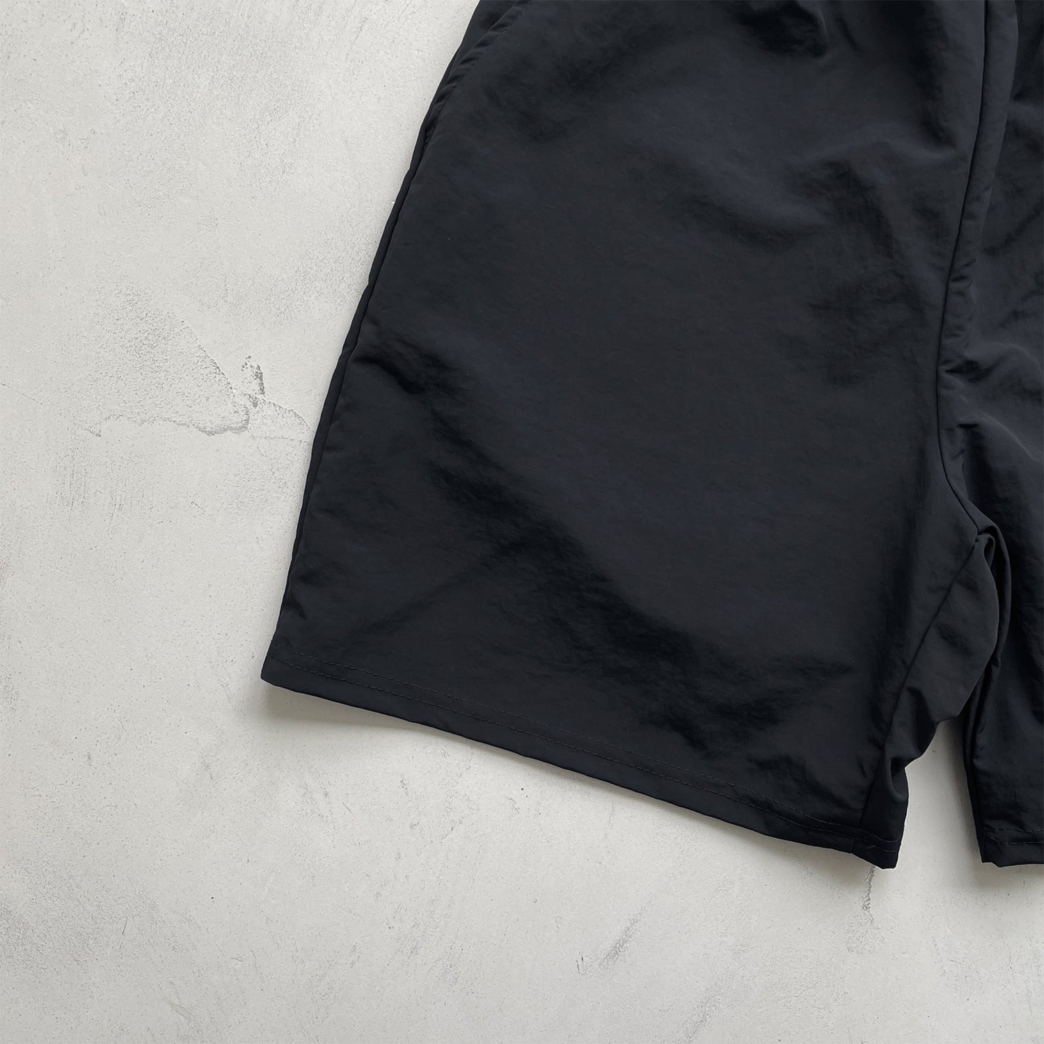 【2点SET】half zip nylon set up / black