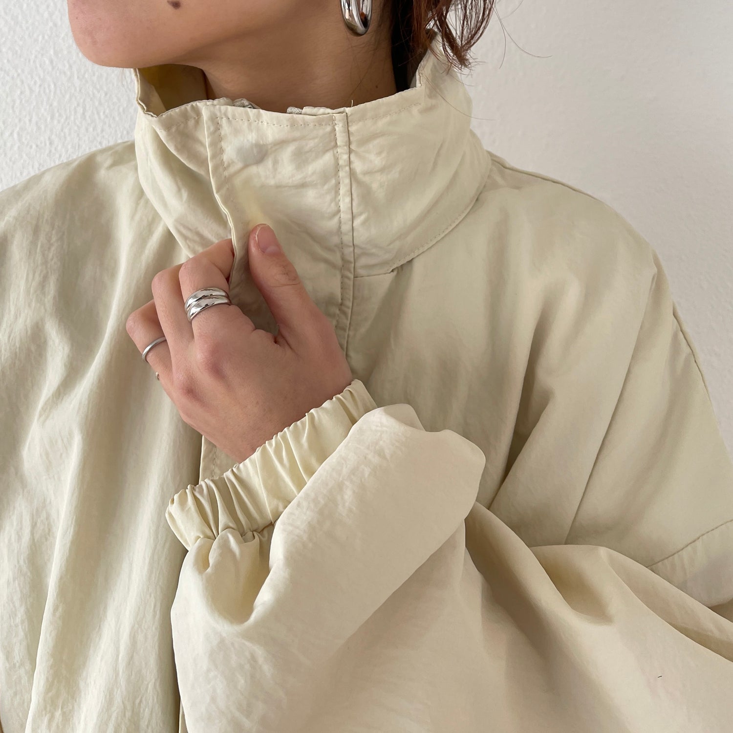 2way airy mods coat / ivory （ツーウェイエアリーモッズコート