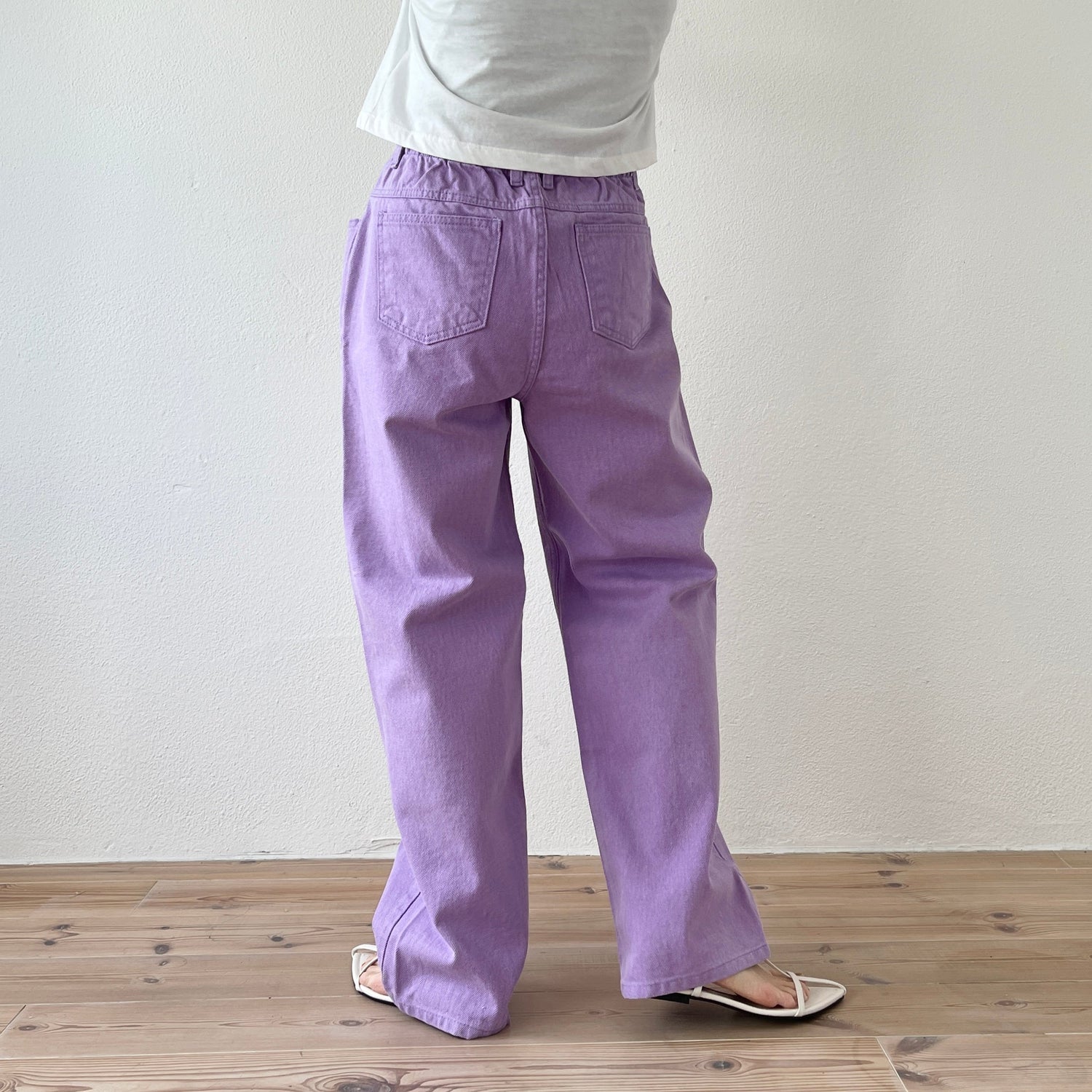 【SAMPLE】loose fit candy denim / purple
