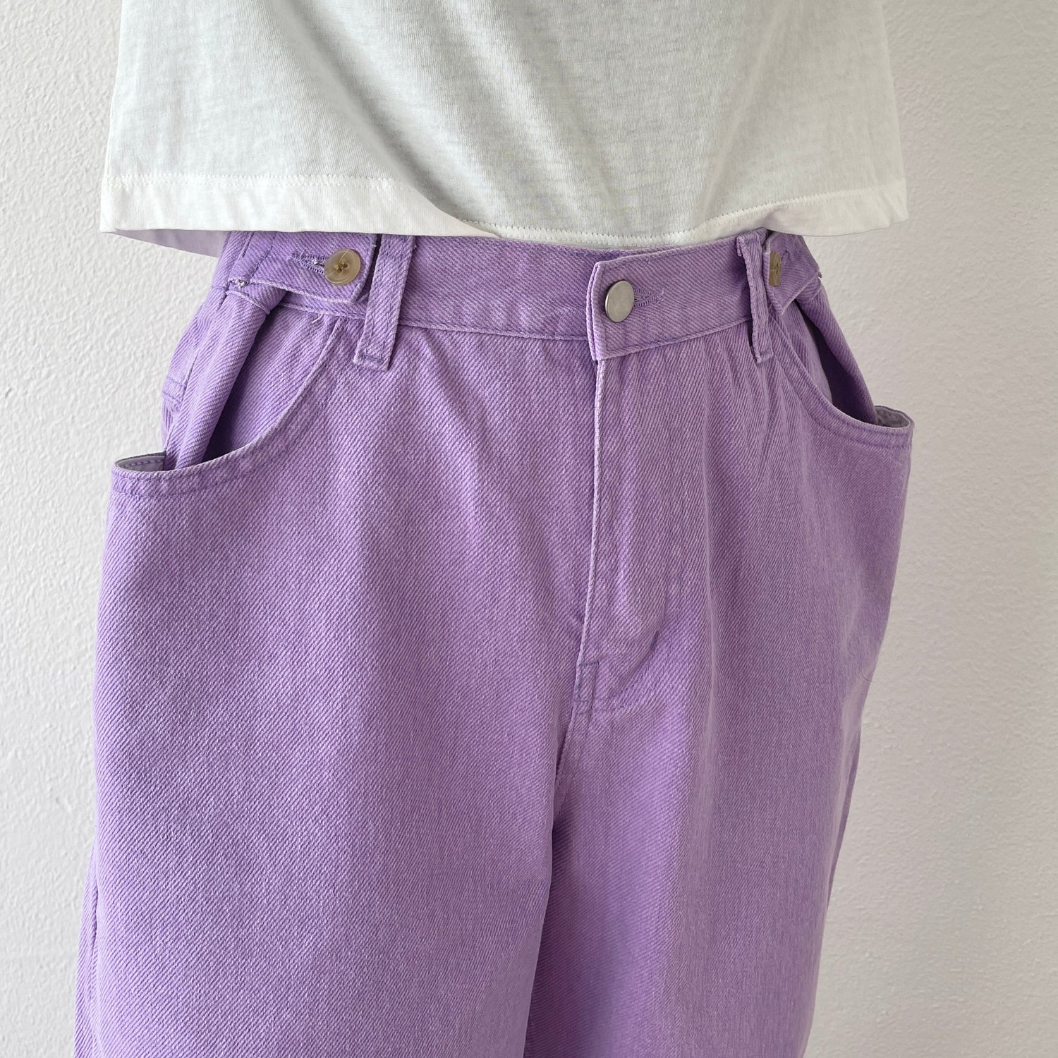 【SAMPLE】loose fit candy denim / purple