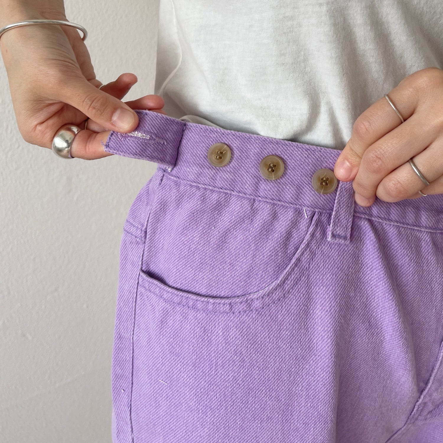 【SAMPLE】loose fit candy denim / purple