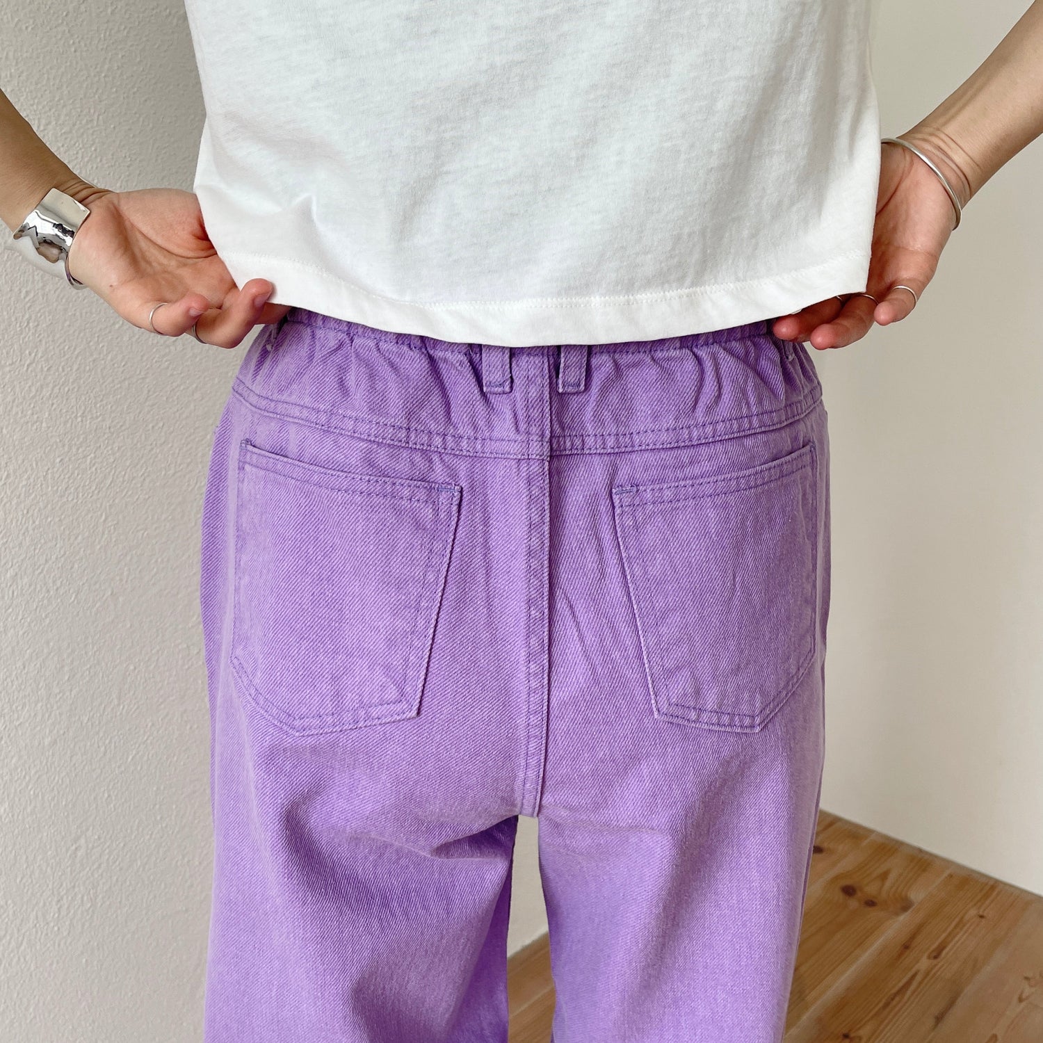 【SAMPLE】loose fit candy denim / purple