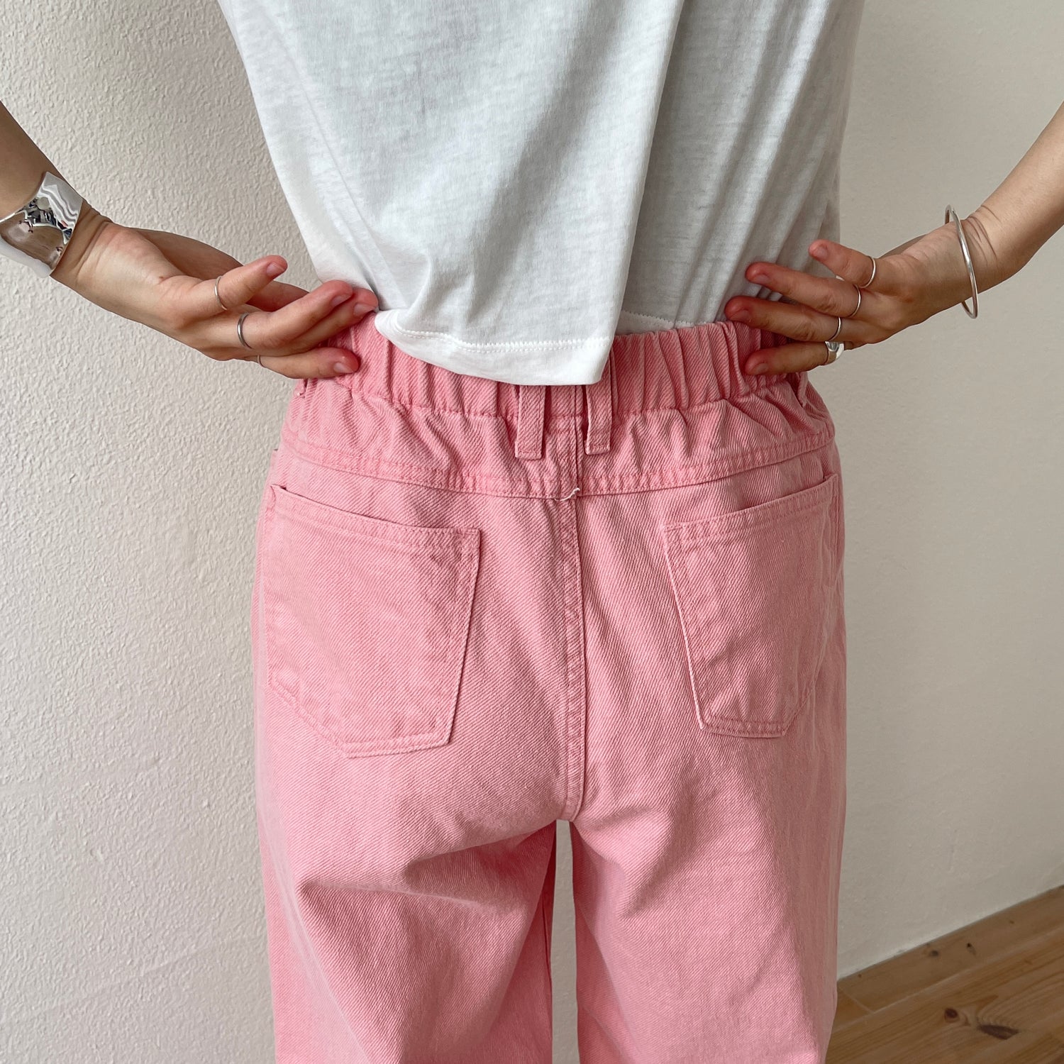 loose fit candy denim / pink