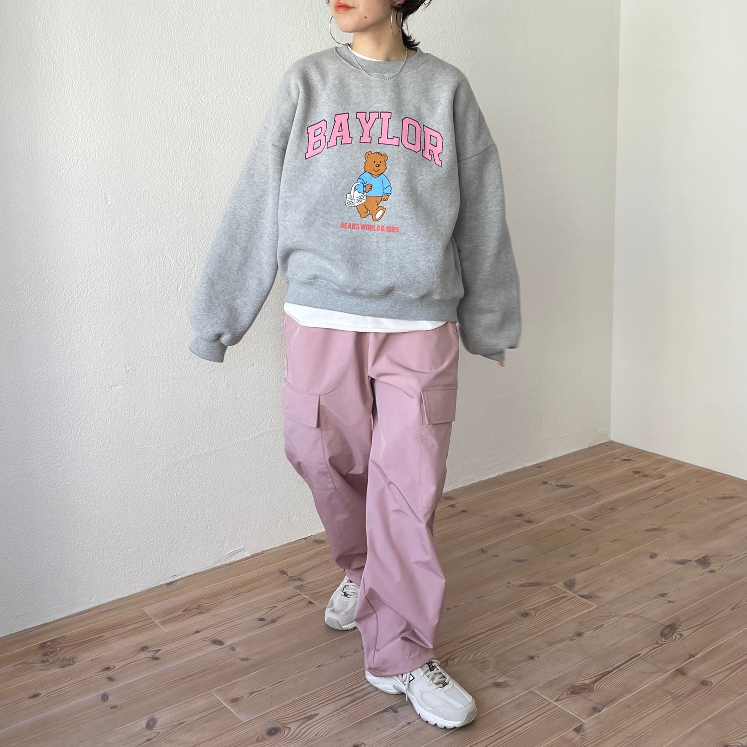 shopping bear sweat / gray | wee9s | ウィークス オフィシャル通販サイト