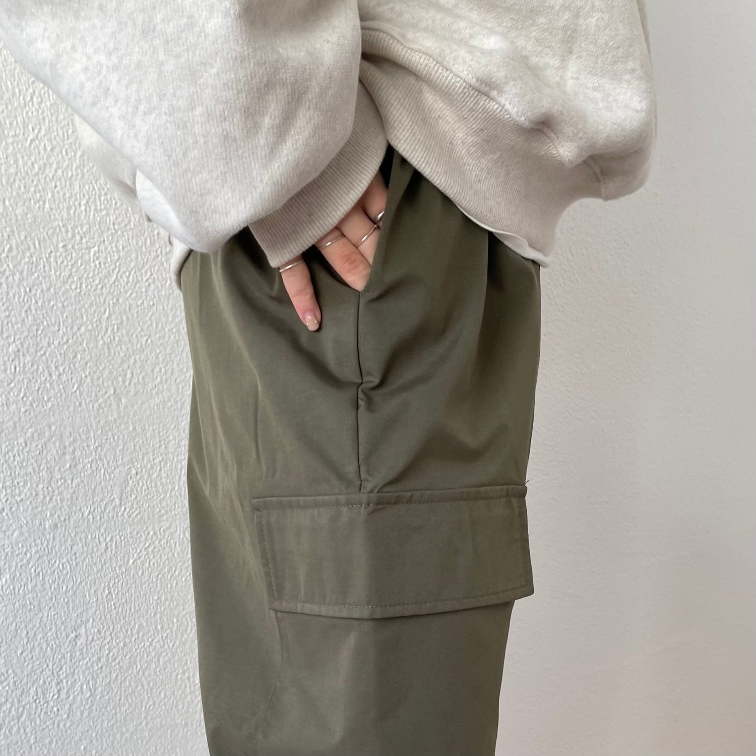 2way cargo pants / khaki