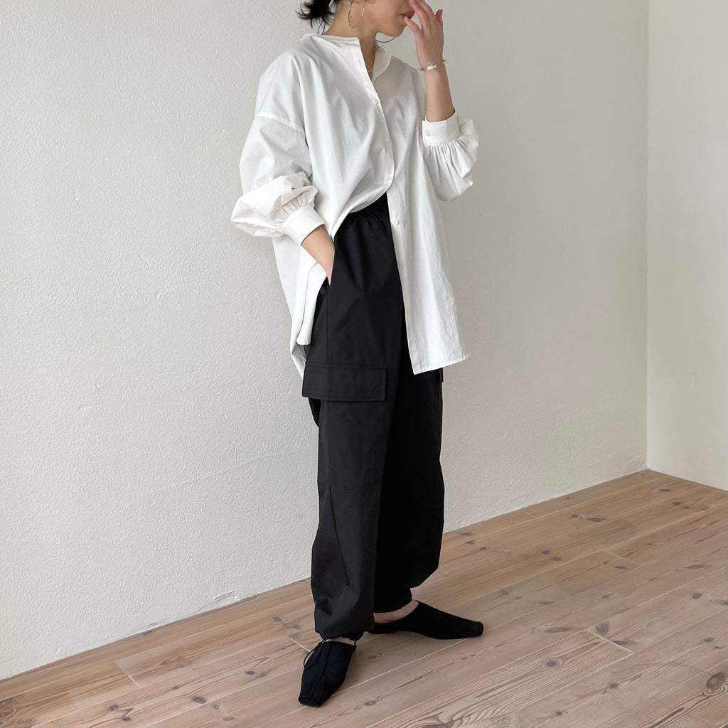 OVY Wdoubleポリエステルパンツ黒 Wdoubleポリエステルパンツ黒 ovy