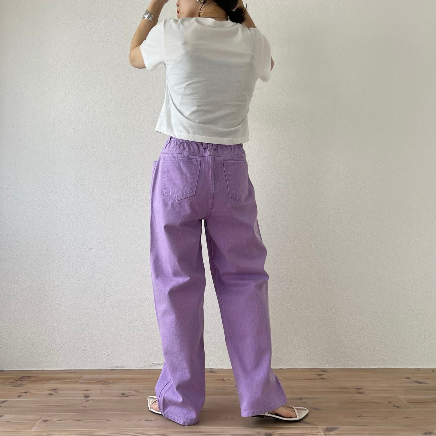 【SAMPLE】loose fit candy denim / purple
