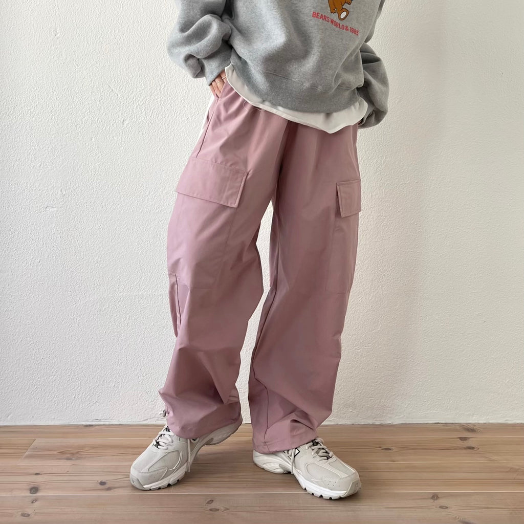 2way cargo pants / pink （サイドラインスウェットパンツ） | wee9s