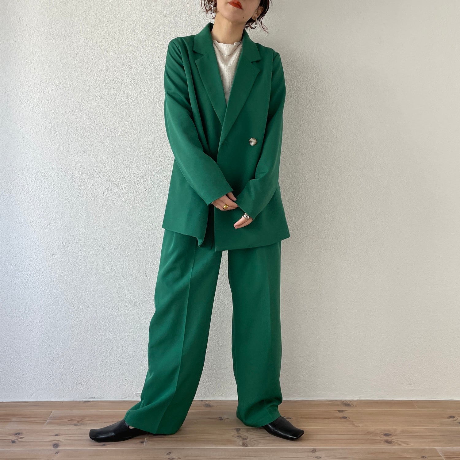 【SAMPLE】color slacks / green