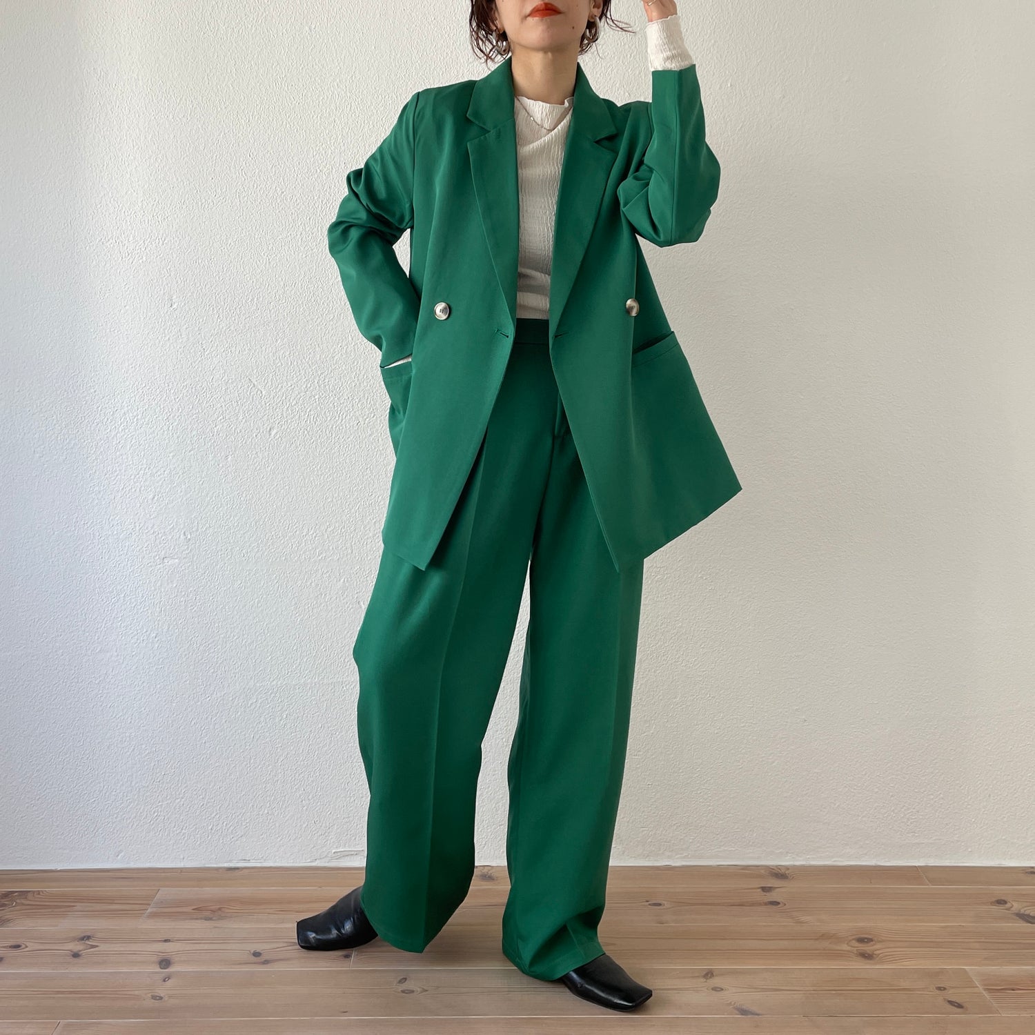 【SAMPLE】color slacks / green