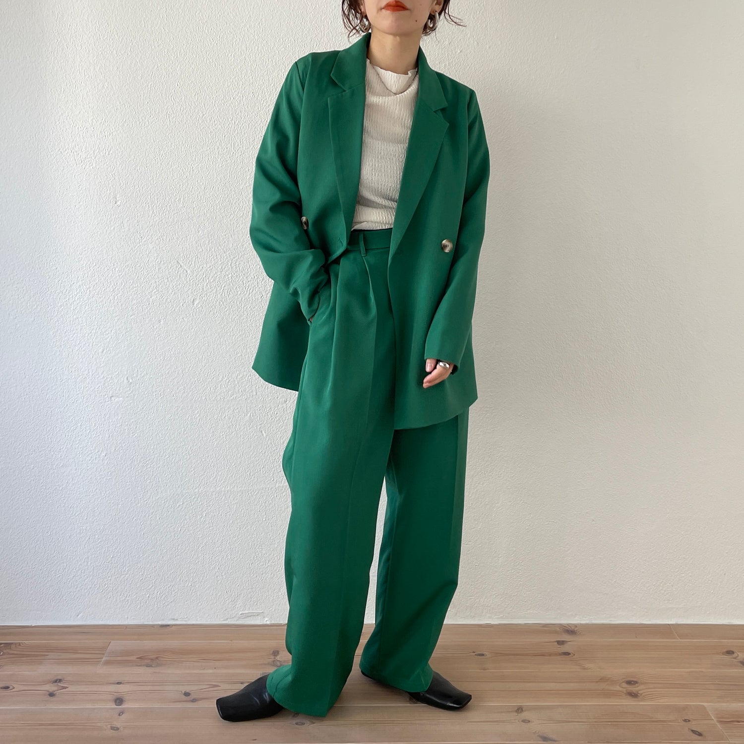 【SAMPLE】color slacks / green