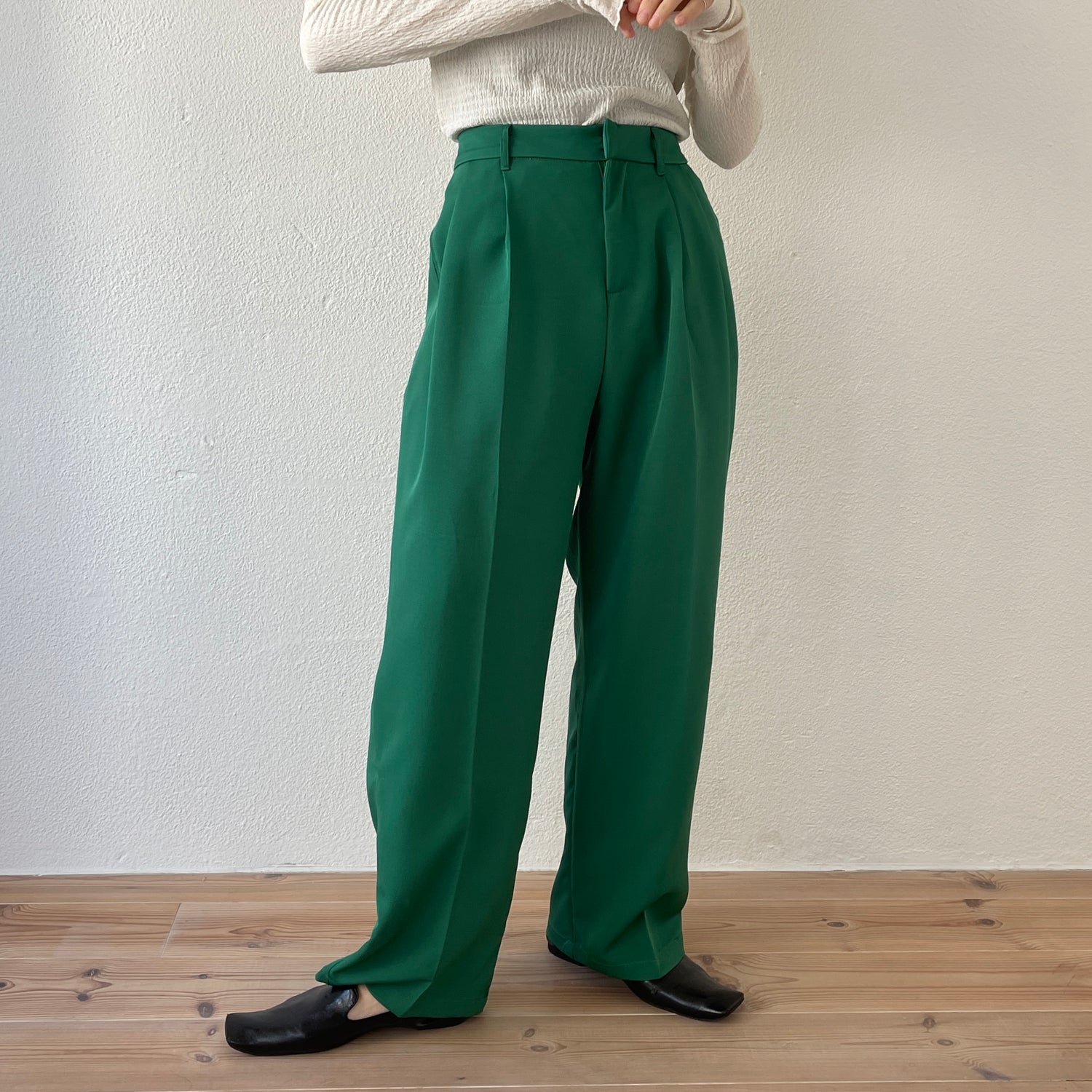 【SAMPLE】color slacks / green