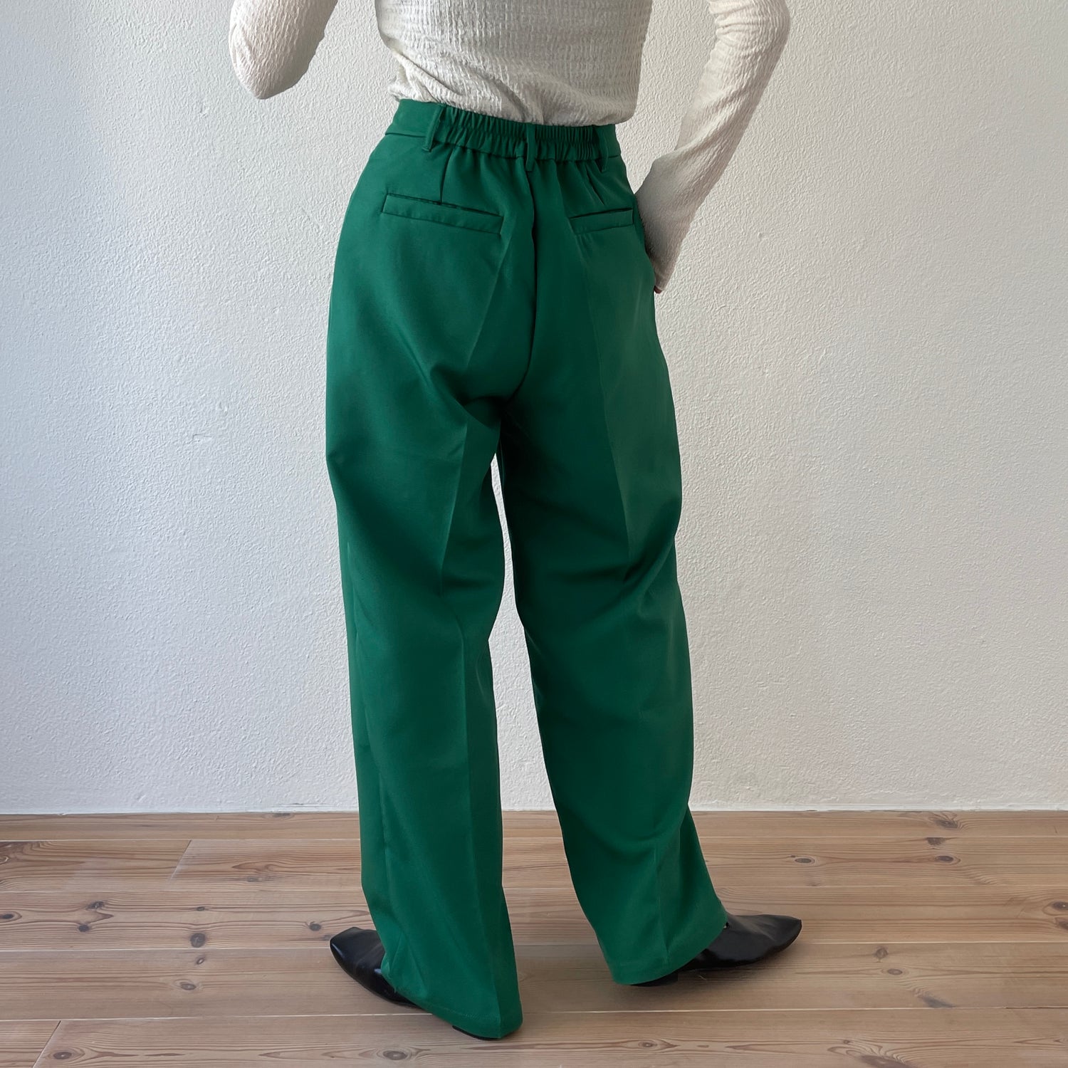 【SAMPLE】color slacks / green
