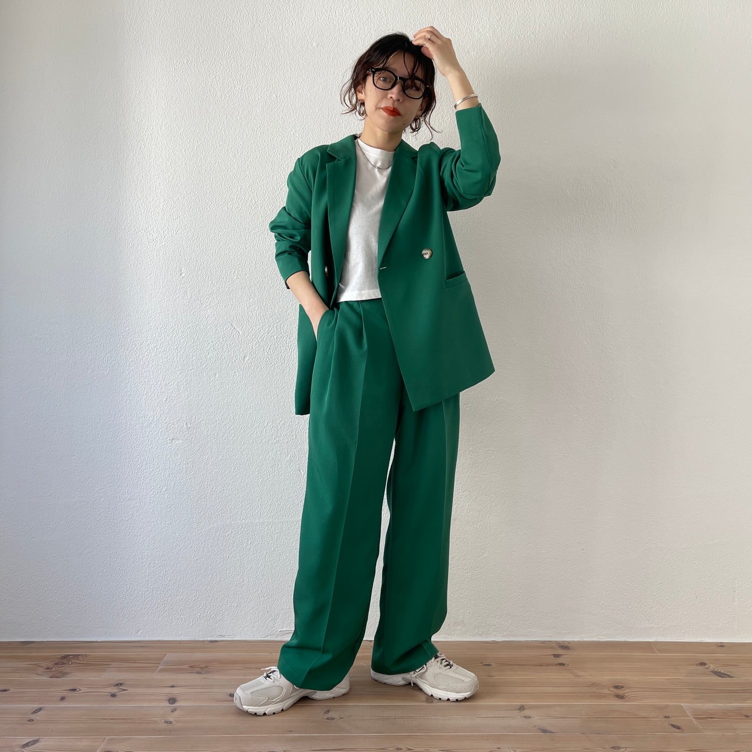 【SAMPLE】color slacks / green