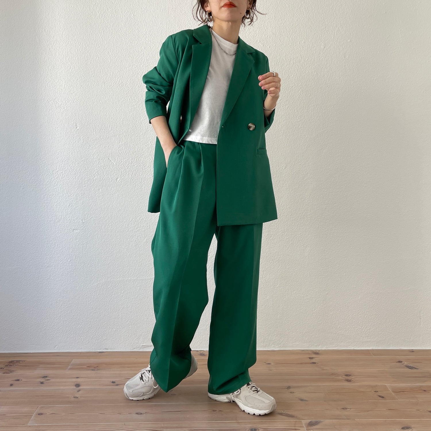 【SAMPLE】color slacks / green