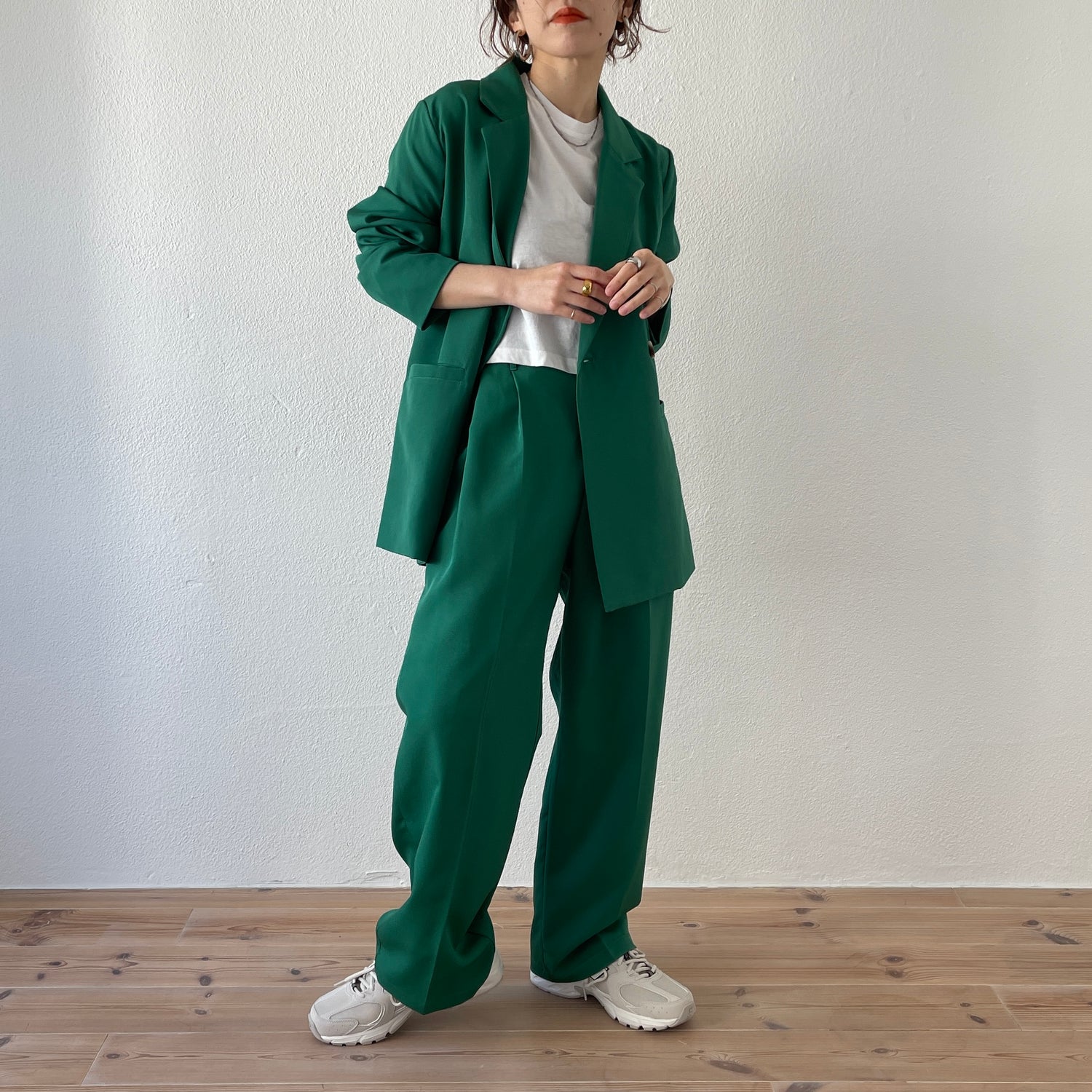【SAMPLE】color slacks / green