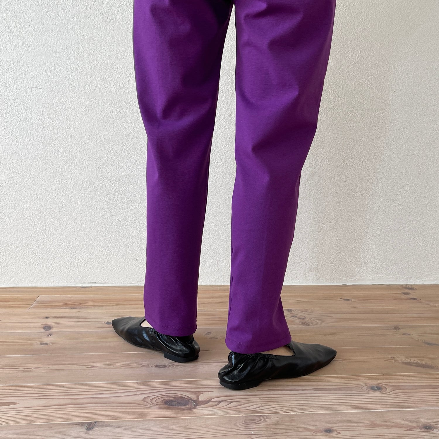 center line relax sweat pants / purple