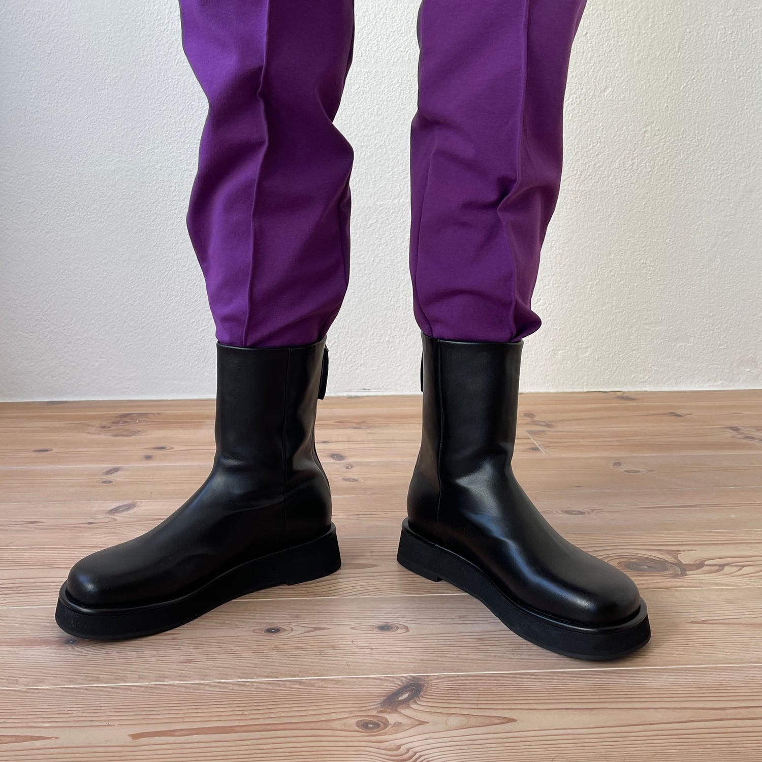 ATSUZOKO rubber boots / black