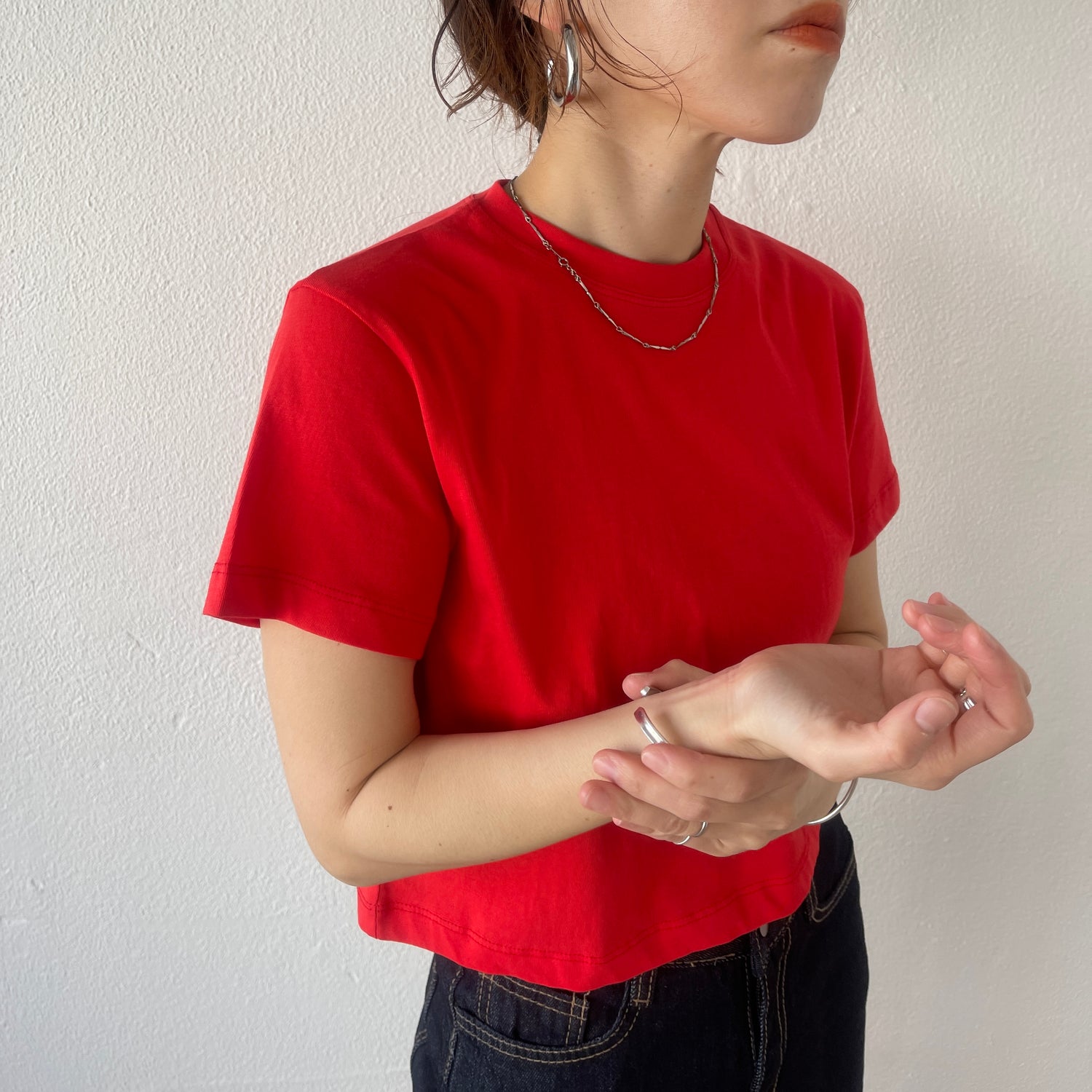 daily daily compact tee / red