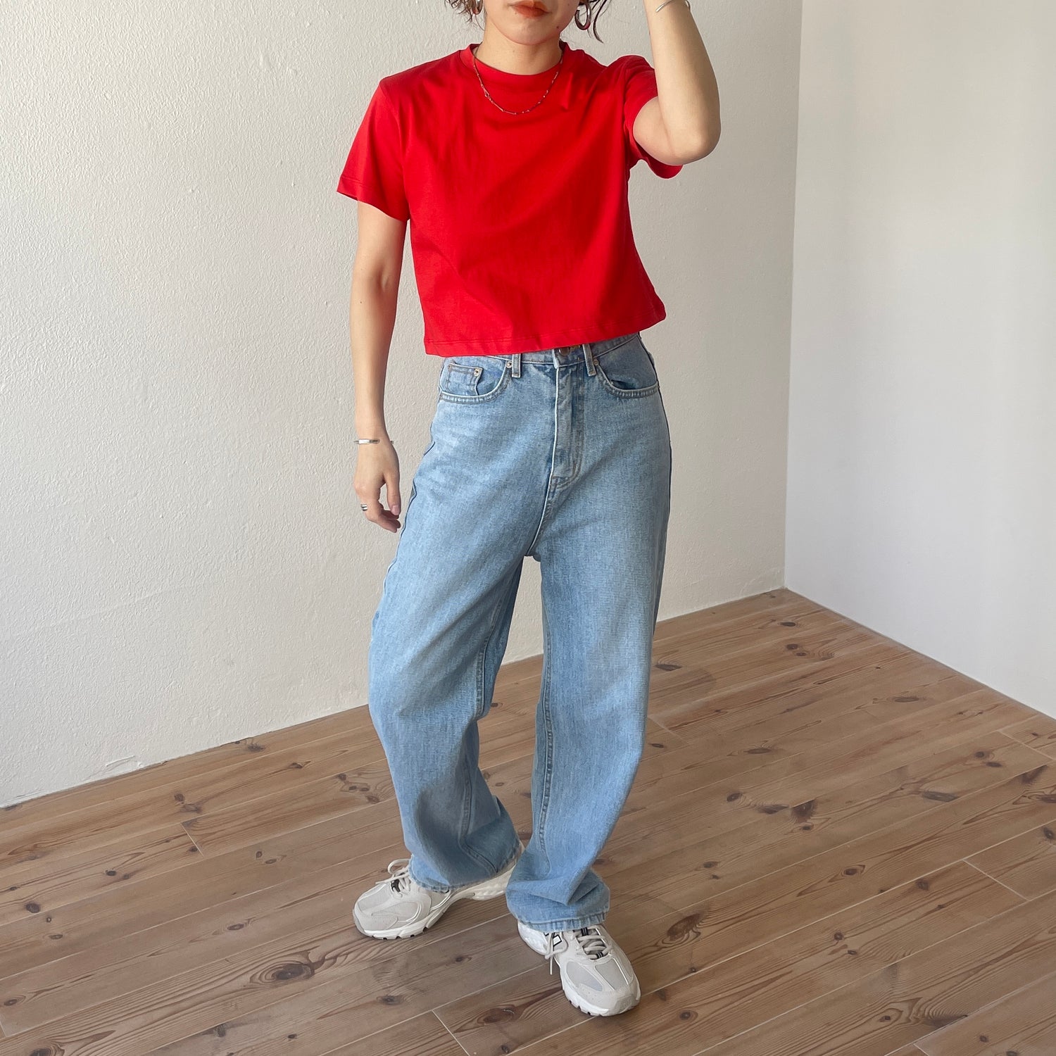 daily daily compact tee / red