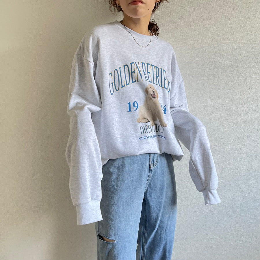 vintage like over size wanwan sweat （オーバーサイズワンワン