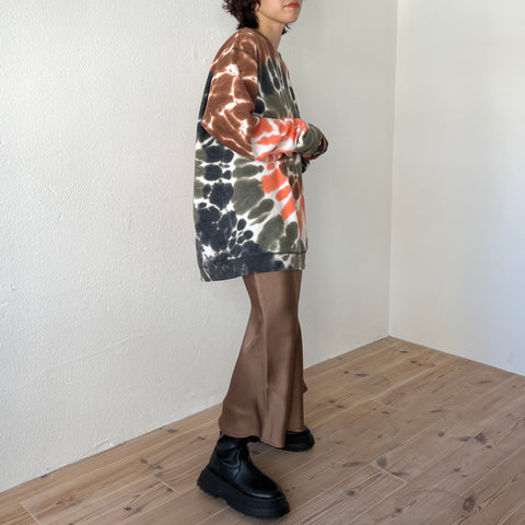 【公式サイト限定】style up relax satin mermaid skirt / brown