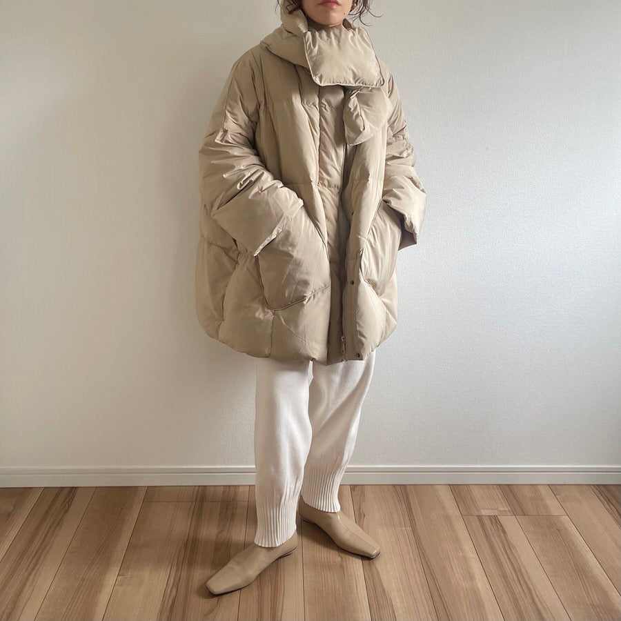 perfect silhouette down coat muffler set / beige パーフェクト