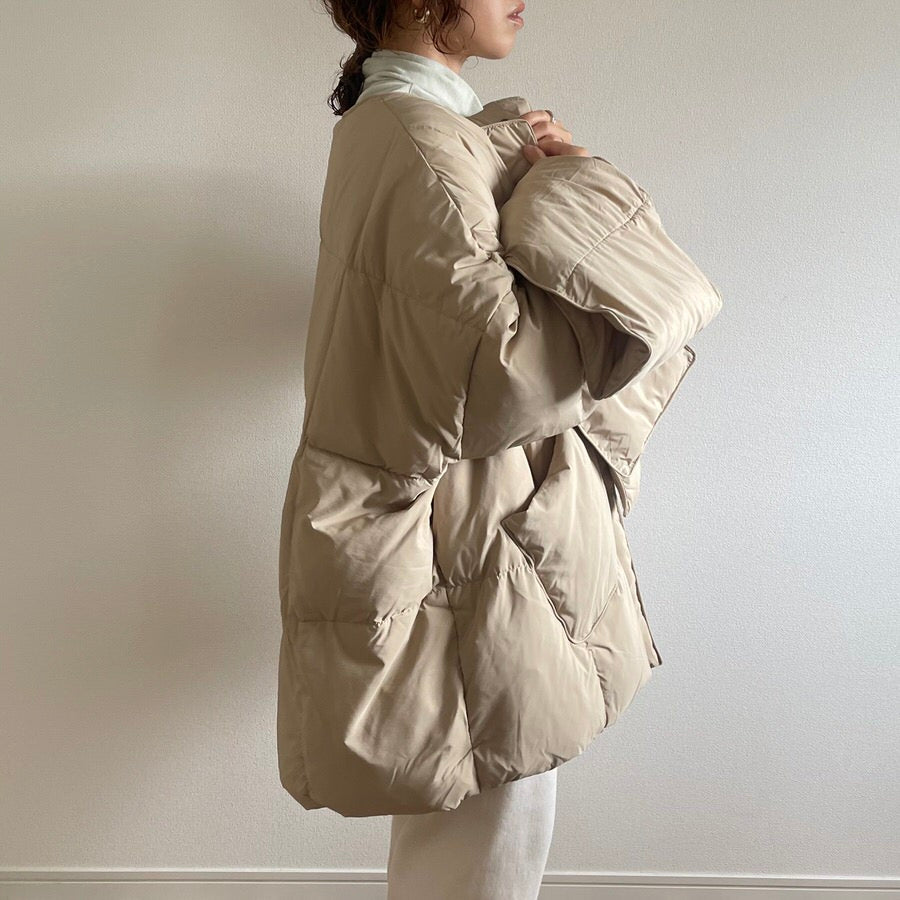 perfect silhouette down coat muffler set / beige （パーフェクト