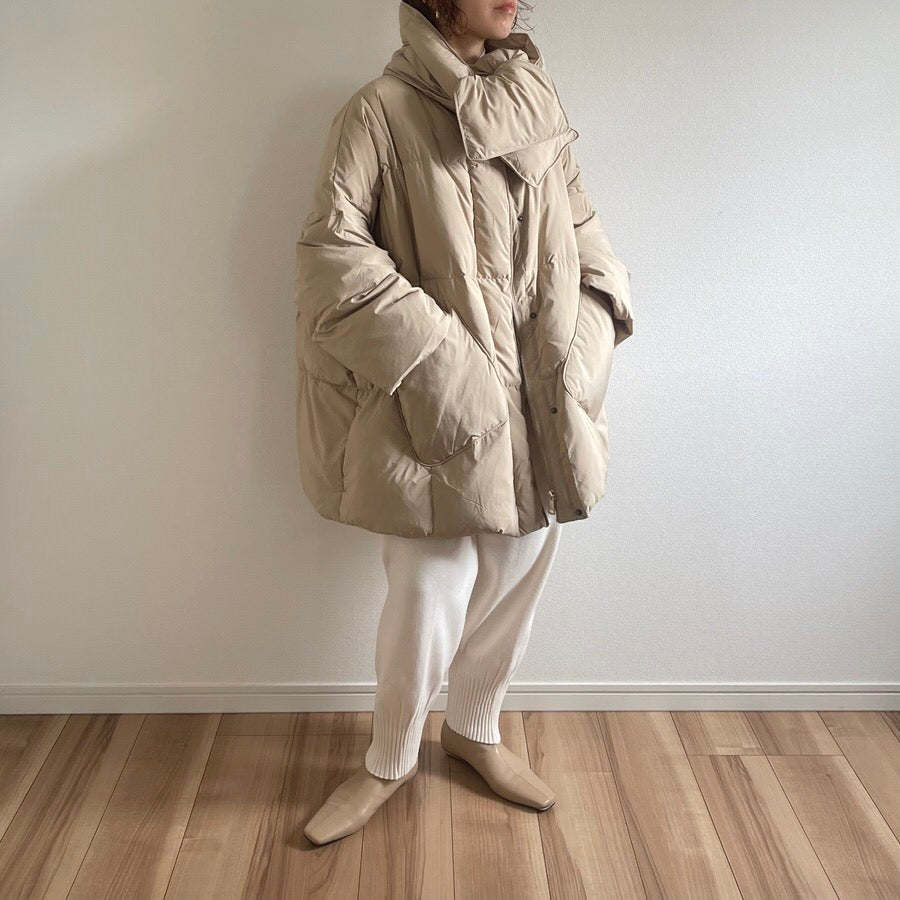perfect silhouette down coat muffler set / beige （パーフェクト